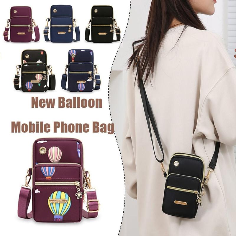  Túi Đựng Điện Thoại Di Động Thiết Kế Bóng Bay Hàng Mới Về Dành Cho Nữ túi Messenger Thời Trang Kiểu Cổ Yếm ví đựng tiền Xu Túi Đeo Vai Túi Đựng Điện Thoại Di Động Mini Túi Đeo Cánh Tay 