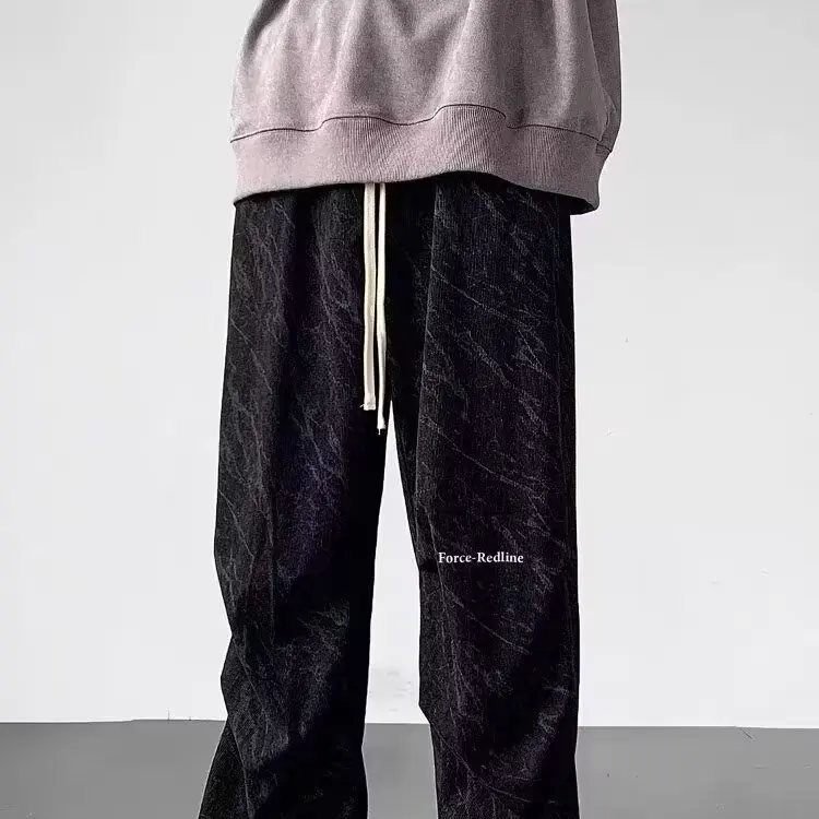 Quần Nam, Thiết Kế Graffiti Mùa Hè, Thời Trang, Cá Tính, Quần Thường Ngày Màu Trơn Quần Ống Rộng Menswear Pants 2
