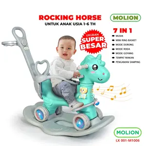 Mainan SNI Kuda Kudaan 4in1 Mainan Anak Jungkat Jungkit Rocking Horse Mainan Kuda Berstandar 001-M1006
