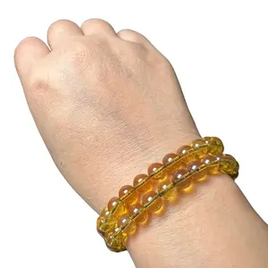 Gelang Blue Amber Natural Crystal Bracelet