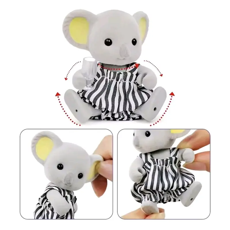 SNR Koala Diary Doll Boneka Sylvanian Rabbit Bear Squirrel Mouse Toys 1