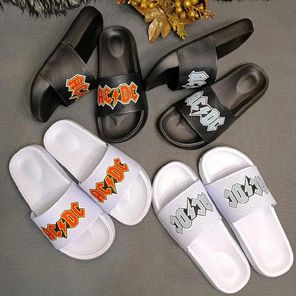 ACDC Sandal Slop Slide Pria Tekstur Jaring Tanpa Lem Anti Jebol