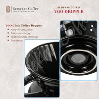 Gambar Dripper V60 kopi ceramic keramik Coffee manual penyaring brew filter - Hitam, v60 - 01 dari Semekar Coffee Kota Tangerang Selatan 4 Tokopedia