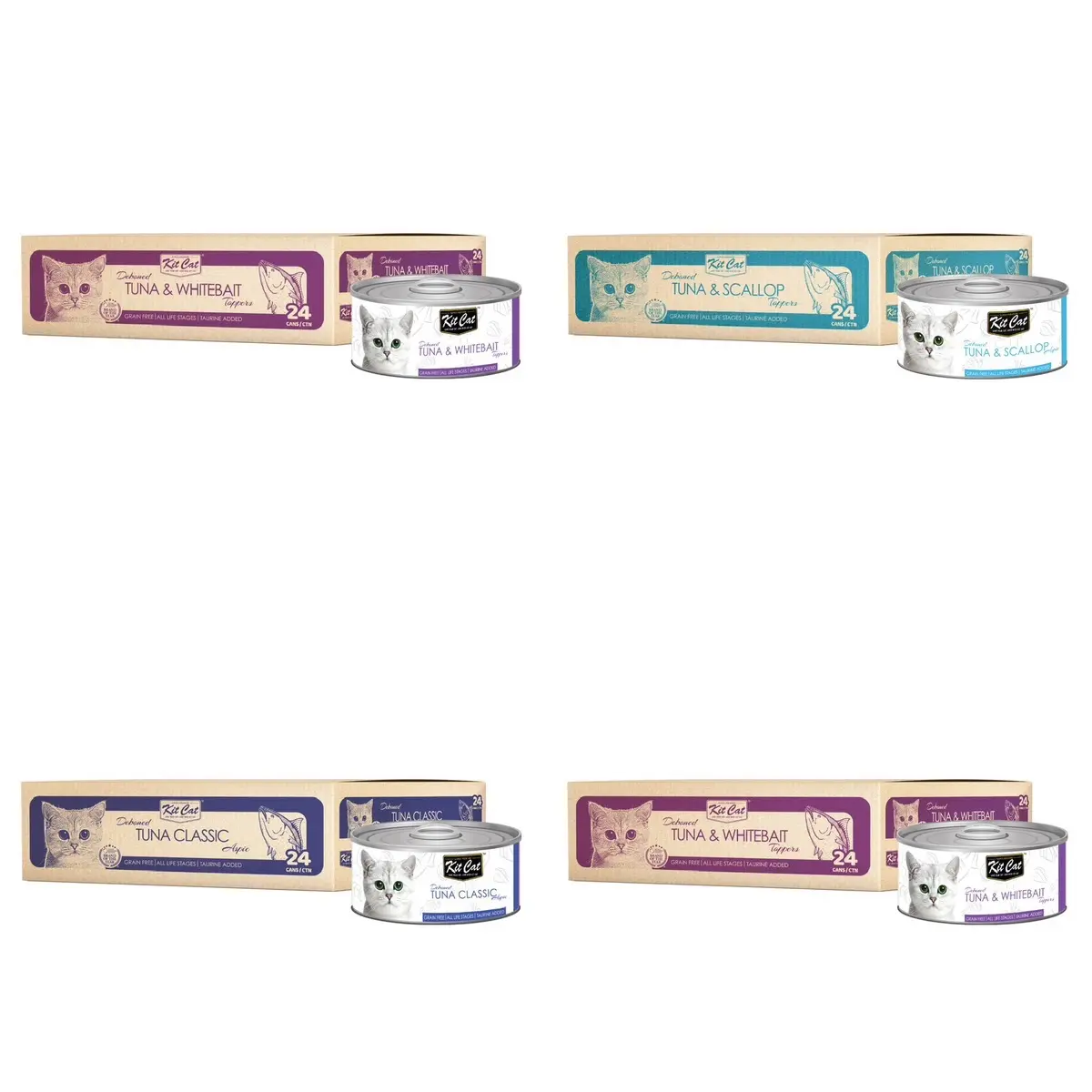 [12cans] KitCat Deboned Wet Food Series