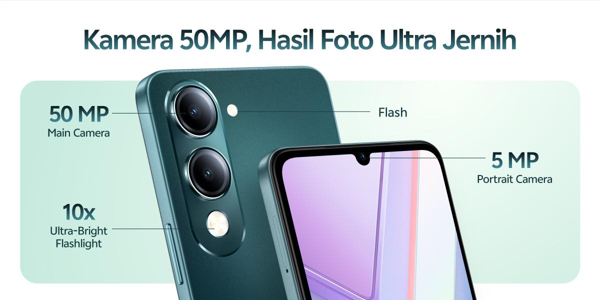 [Online Exclusive] vivo Y19sGT 5G - Dimensity 6300 5G, 5500mAh Tahan Lama, NFC Multifunctions, Tahan Banting & Hujan, 50MP Kamera Utama, AI Erase