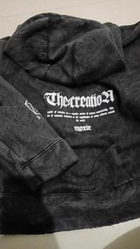Product Review of Moxie Hoodie Crop Washed Unfinish Oversize Touch Sweater Pria from J**n 0