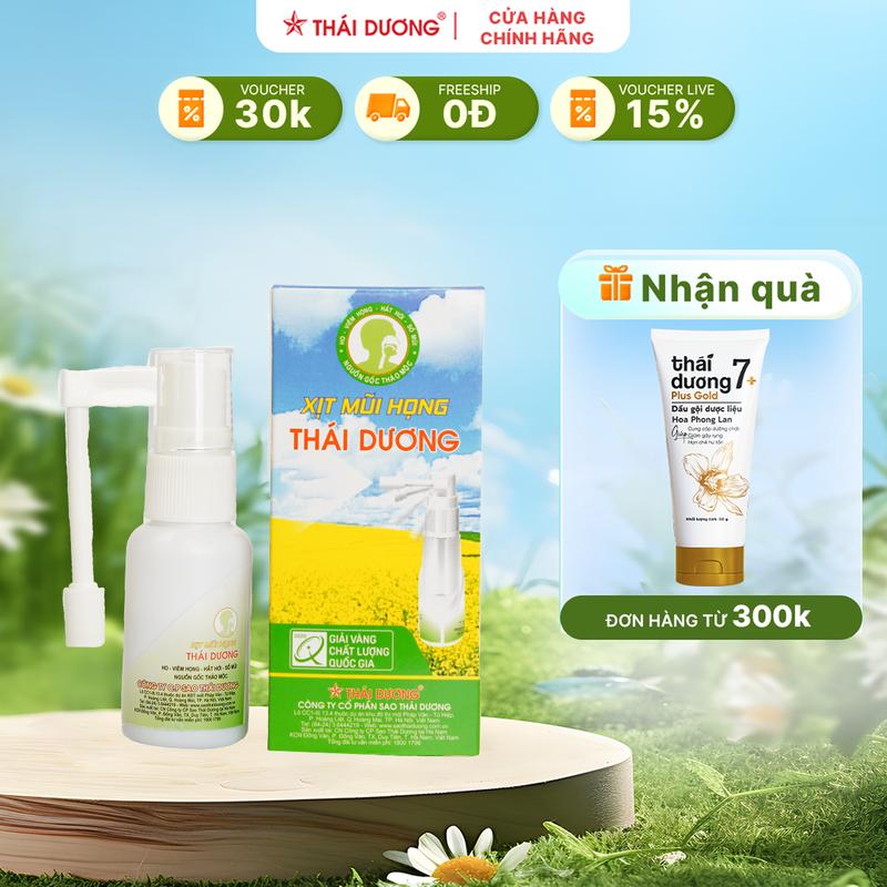 Xịt mũi họng Thái Dương (Hộp 01 lọ x 20ml)