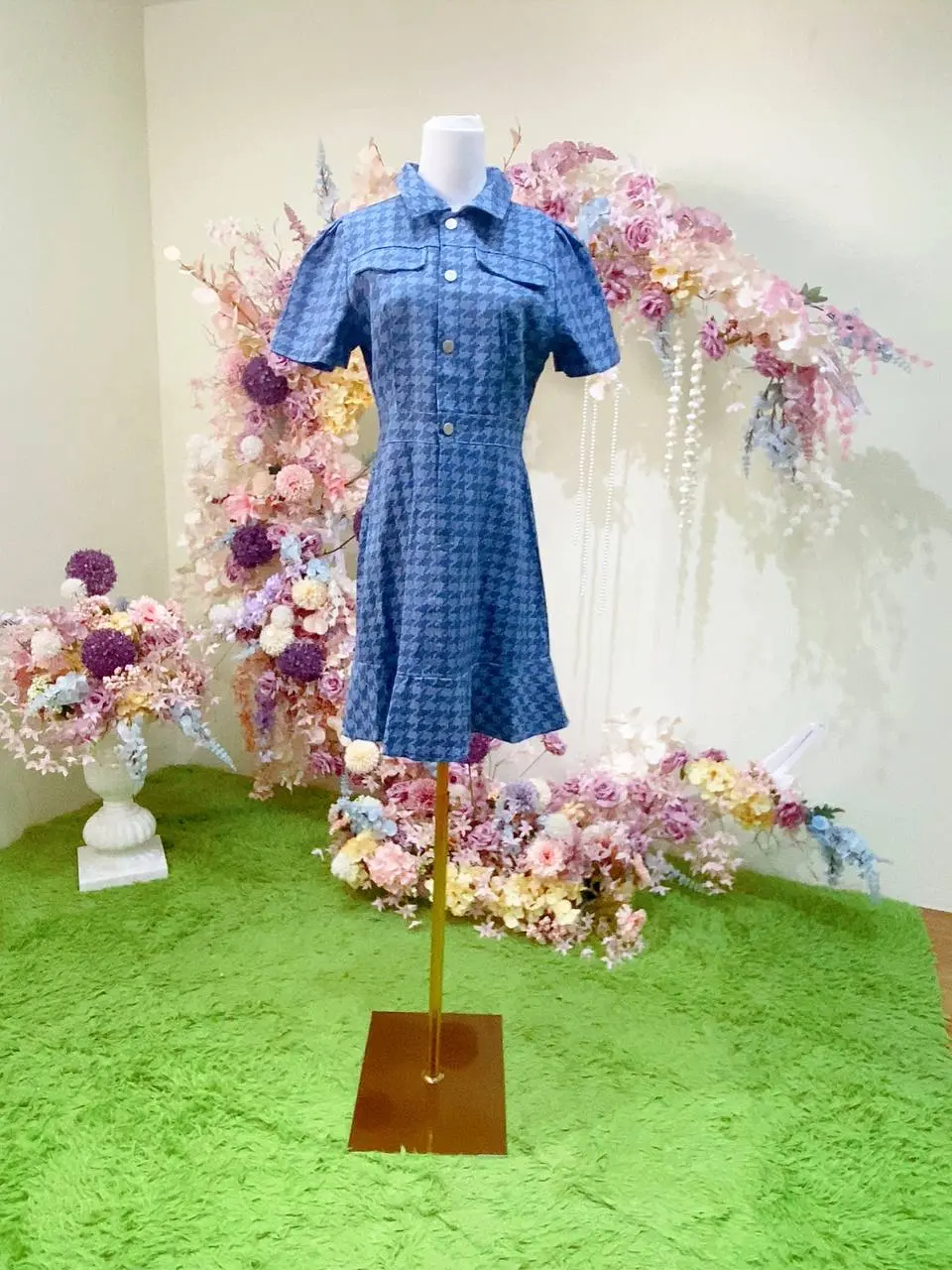 CD973 - JISELLE BUTTON MERMAID DENIM DRESS