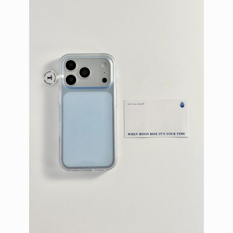 Mùa hè ins gió tươi nửa trong suốt 55 mài vỏ điện thoại di động cho iPhone 17promax bao gồm tất cả 16/15/14 / 13 mới