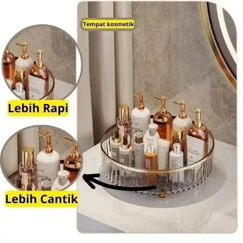 Rak putar Toples dan skincare