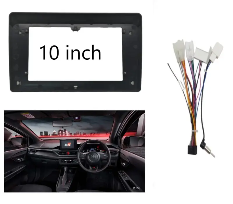 Frame 9 inch / 10 inch Toyota AGYA / Daihatsu AYLA  2023 Panel Head Unit Android 7