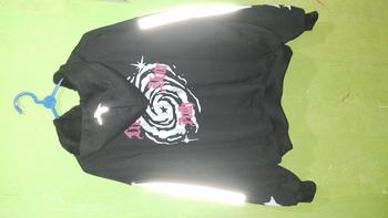 Product Review of HOODIE BOXY Menyala ZipperJAKET ZIPPER BOXY SABLON FOAMING DAN AKSEN MENYALA BLACK PING PRIA WANITA Unisex Hitam Sweater Santai from r**a 1