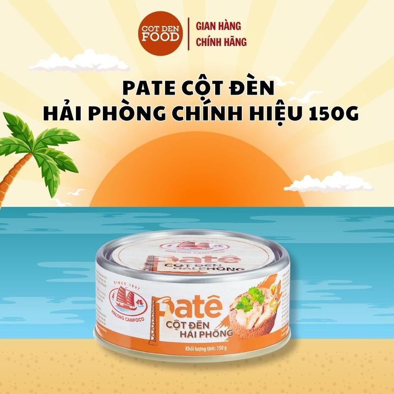 PATE CỘT ĐÈN HẢI PHÒNG LOẠI TO 150G -PATE ĂN VỚI BÁNH MÌ/ CƠM/ XÔI ĐỀU NGON VÀ TIỆN LỢI - COTDENFOOD Chua 1