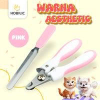 Gambar Hobilic Gunting Kuku Kucing Anjing Set + Kikiran Perlengkapan Grooming Pet Nail Clipper Kikir Kuku - Pink dari Hobilic Kota Administrasi Jakarta Pusat 3 Tokopedia