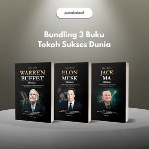 Paket Murah 3 Buku Tokoh Hebat Warren Buffet, Jack Ma dan Elon Musk Mindset - Yash Media