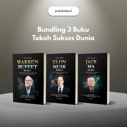 Paket Murah 3 Buku Self Development - Tokoh Hebat Warren Buffet, Jack Ma dan Elon Musk Mindset - Yash Media