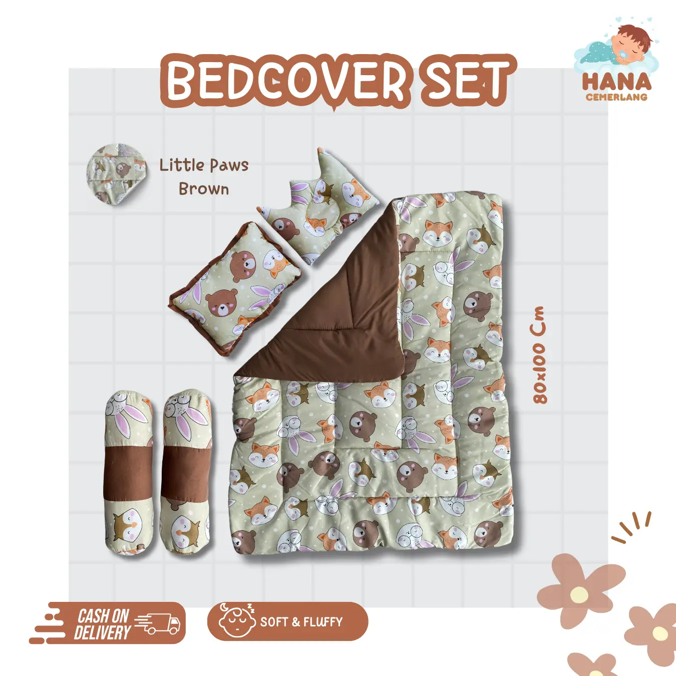 SPECIAL BEDCOVER SET CHARACTHER bantal kado