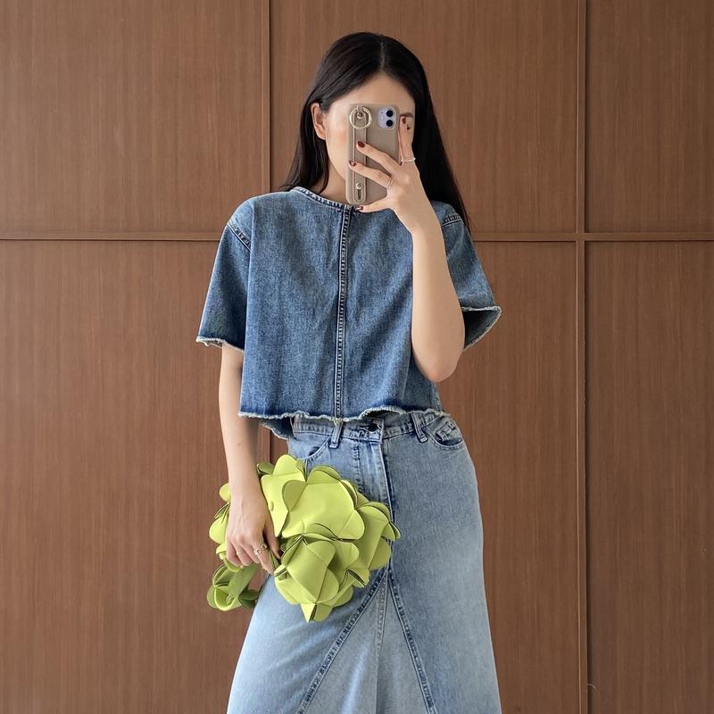 CLARYN  - Noeir Top - 2 Ways Jeans Top 2