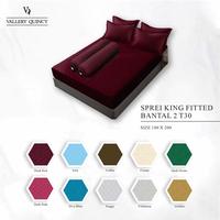 Gambar Vallery Quincy - Sprei King 180x200 Tinggi 30Cm Bantal 2 Emboss "Live" - Coffe dari Lady Rose Sprei Kab. Bandung 1 Tokopedia