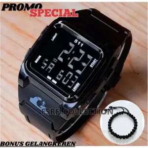 BONUS GELANG!!! Jam Tangan Pria/Wanita ANTI AIR Fitur Tanggal Hari Aktif COD
