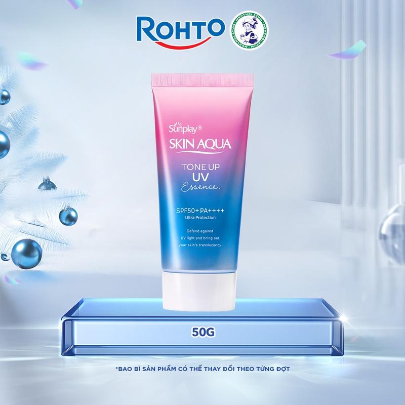 Tinh chất chống nắng nâng tông dành cho da khô thường Sunplay Skin Aqua Tone Up UV Essence Lavender SPF50+ PA++++ 50g