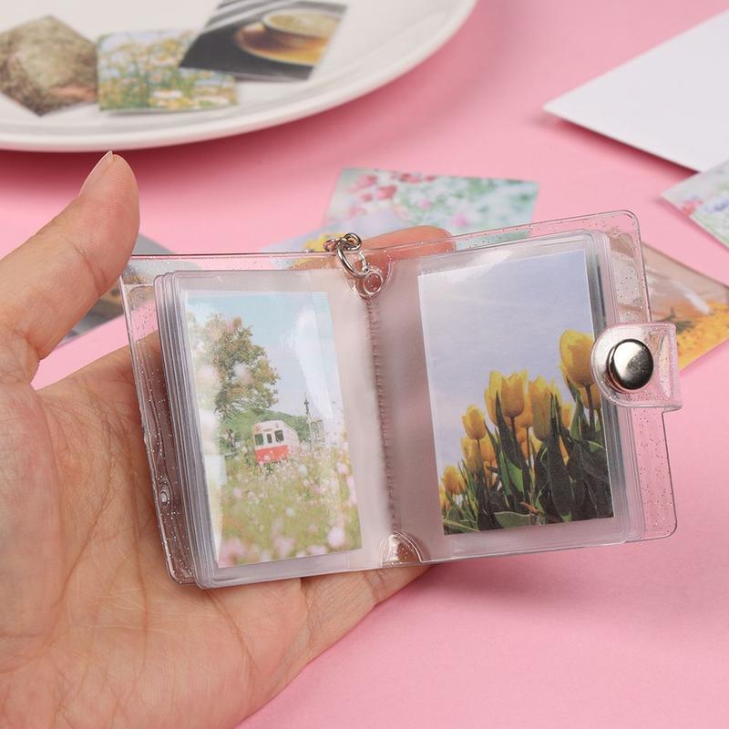 Product Introduction of 1PC PVC Portable  Accessories For Photos Cards Photos Holder Mini Photo Albums 2 Inch 10