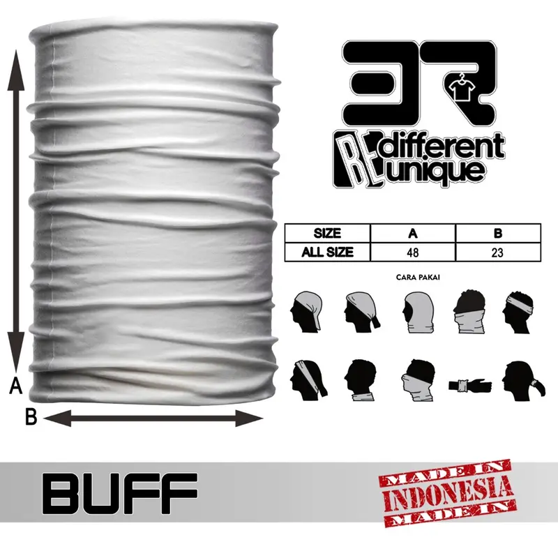 Buff Bandana Masker Scarf Syal Motor Printing Premium 3R Rebel 1