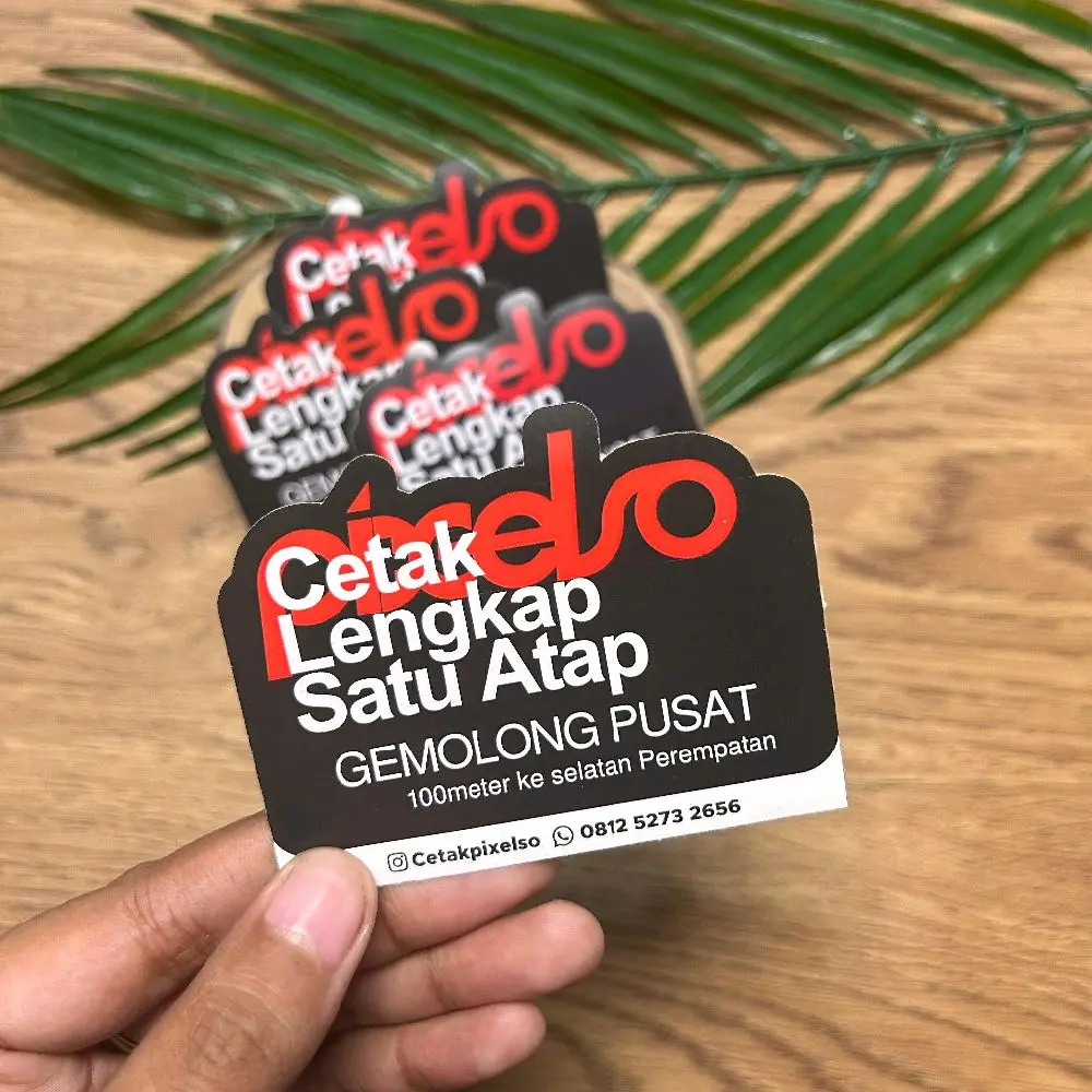 stiker miror die cut