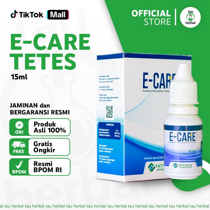Gambar Tetes Mata Herbal Asli ECARE Merekakan Mata Merah, Iritasi, Minus Plus, Silinder, Katarak 15ml BPOM dari tau herbal_NEW Kab. Kediri Tokopedia