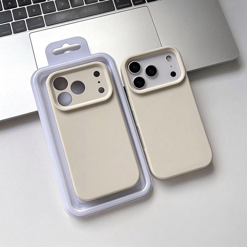 Ốp lưng silicone lỏng mịn mượt cho iPhone18/17/16/15/14/13/11/7/17pro/17promax/16plus/16pro đơn giản độc đáo mẫu mới