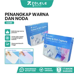 [KOL] ZOLELE CC101 Lembar Penyerap Warna And Memperbaiki Warna Kertas Anti Luntur Pakaian Color Catcher Noda Laundry