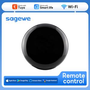 รีโมทอินฟราเรดและ RF สากล WiFi, SAGEWE, การควบคุมด้วยเสียงสำหรับทีวีและเครื่องปรับอากาศ, พร้อมการสนับสนุนการเรียนรู้รหัส RF