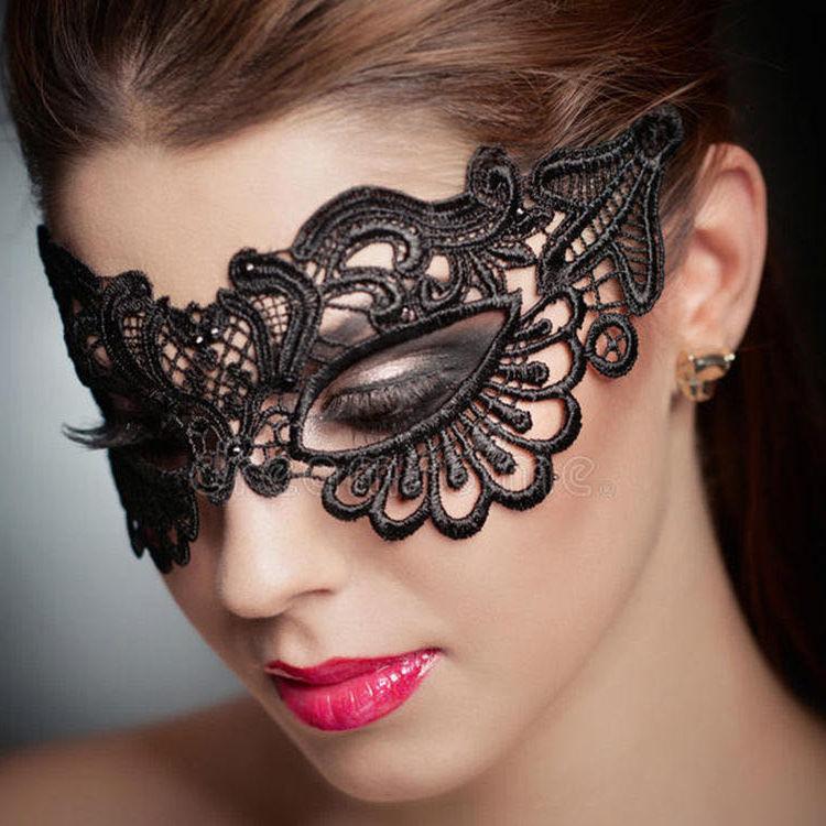 Product Introduction of Romantic Lace Mask Female Half Face Ball Party Sexy Black Eye Mask Halloween Props Princess Adult Mask 10