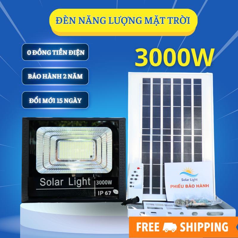 Đèn năng lượng mặt trời 3000W - VỎ NHỰA - Chống nước IP67, Chip led 5730, Sáng 6-8 tiếng. Không tốn tiền điện, An toàn, tự động bật tắt đèn 200k den nang