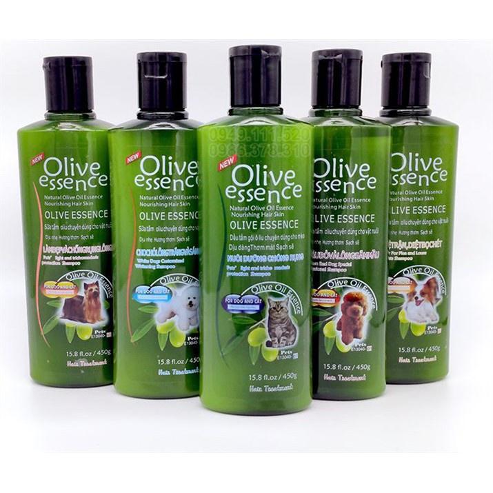Sữa tắm OLIVE dưỡng da, mượt lông dành cho chó mèo 450ml - Xoài Non Petshop