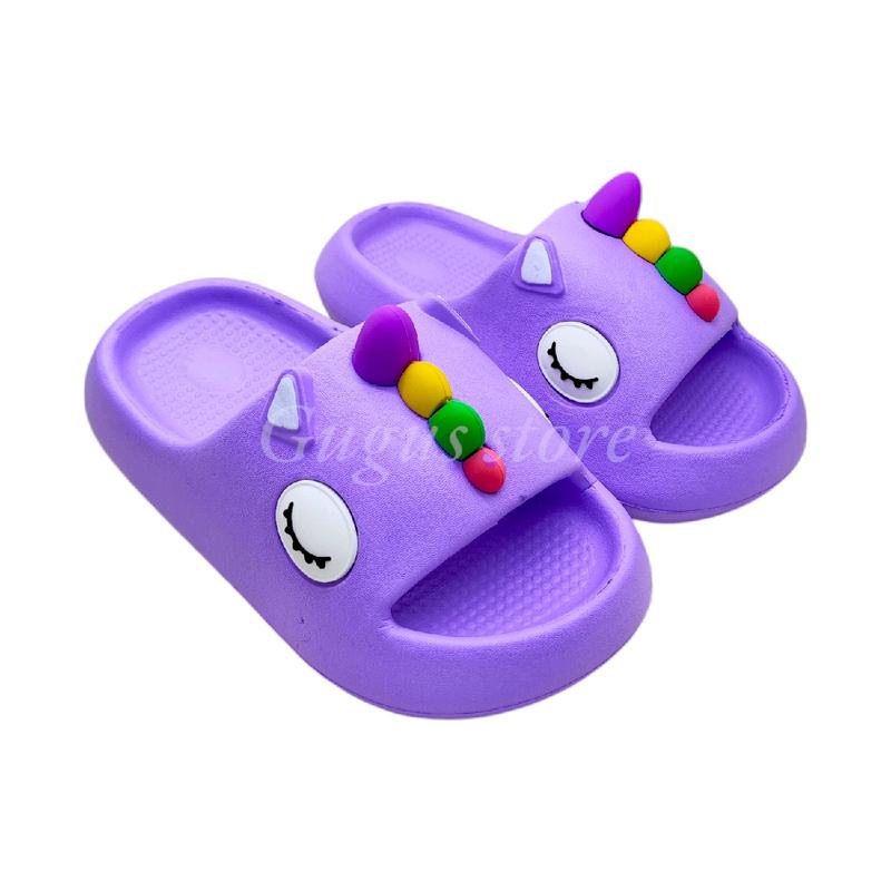 VANCHNEE Sandal Slop Anak Perempuan Karakter Kuda Poni Bisa COD Kaki Fashion 0