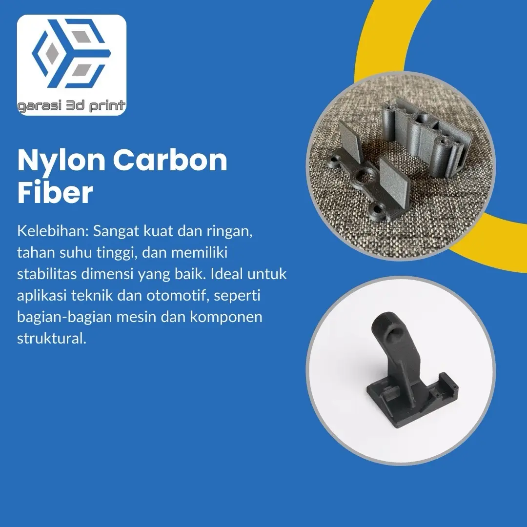 Garasi 3D Print - Jasa 3D Print Bahan Nylon Carbon