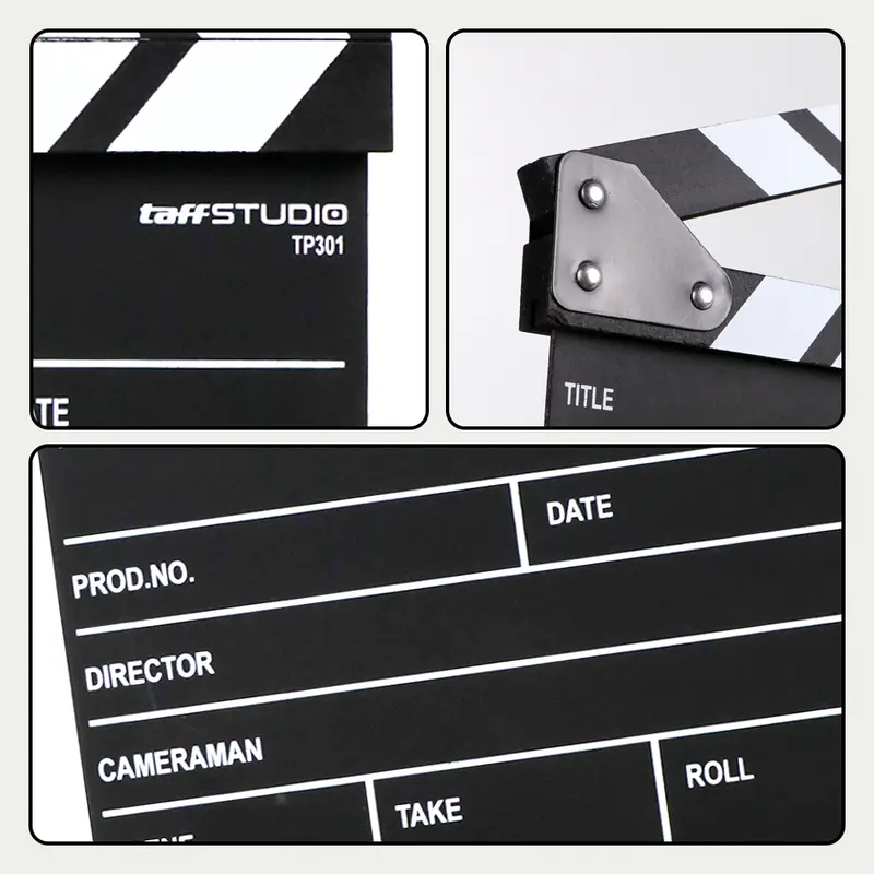 TaffSTUDIO Woopower Profesional Clapper Classical Movie Film - TP301 1