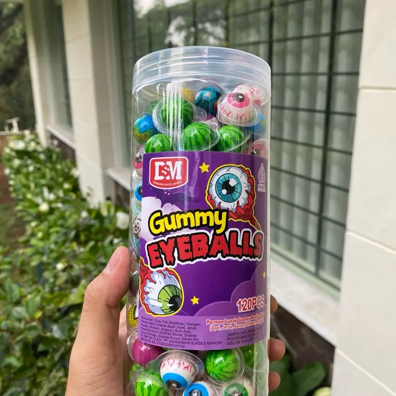 Permen Lunak Mini Bola Mata 1 toples isi 120pcs Gum 1