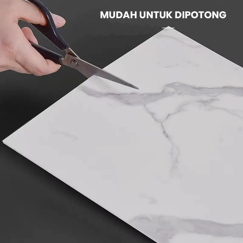 Paus Biru - Wallpaper dinding Vinyl Marble Motif Kayu 30 x 60 cm 0 3cm Stiker Keramik A14 6