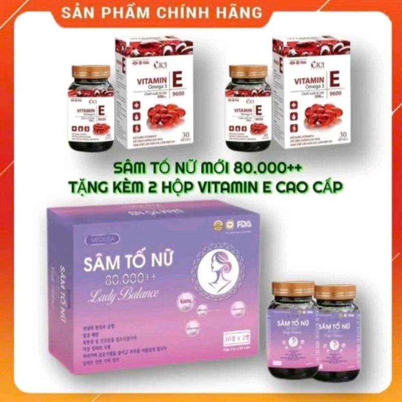 [DEAL HỜI ] Mua 1 Tặng 2 Sâm Tố Nữ Bản Mới _Tặng  2 hộp Vitamin E _Thực phẩm  chăm sóc sắc đẹp-Thực phẩm này không phải là thuốc không thay thế thuốc chữa bệnh 0