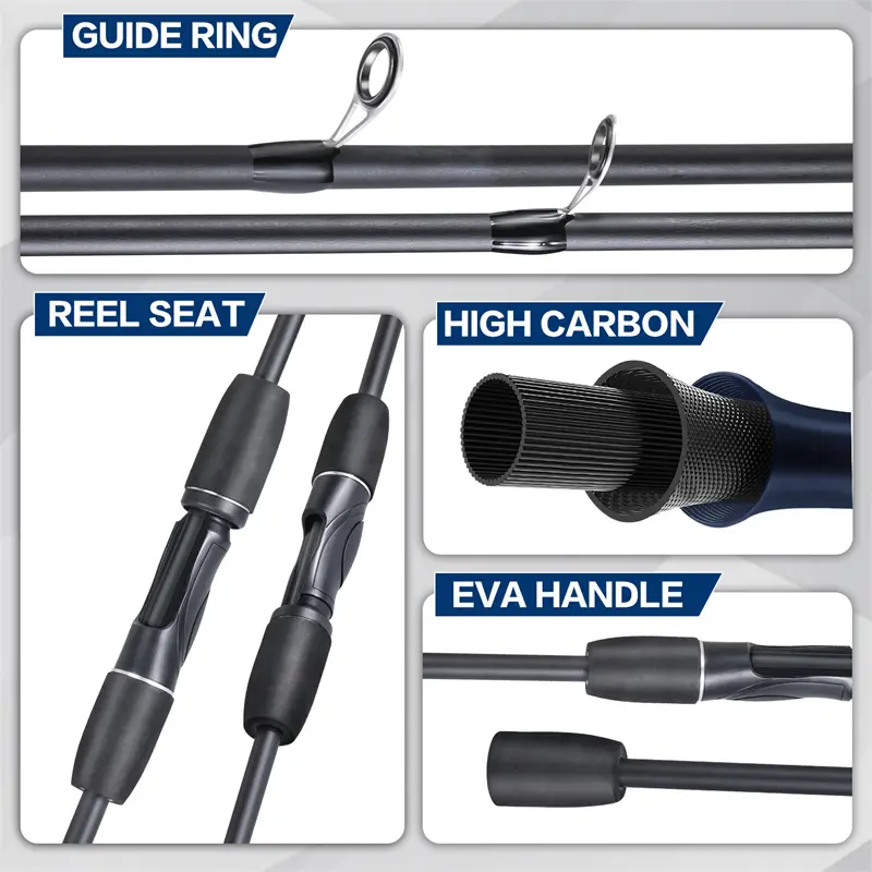 Bc Casting 1 Set Murah/Set Alat Pancing Murah Pancing 1 Set Murah Dan Kuat 1.65M 1.8M 2.1M 2 Bagian Pancing Dengan Gulungan Casting Pancing Berputar Seri / Roda Pancing Air Asin Rasio 7.2:1/8.0:1 Reel Bc Murah Berkualitas / Ril Pancing Promo Cuci Gudang 4