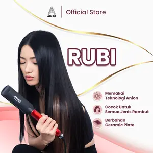 [LIVE CREATOR] Catokan AIUEO Rubi 531 Hair Straightener - Alat Catok Meluruskan Rambut Professional Plat Keramik