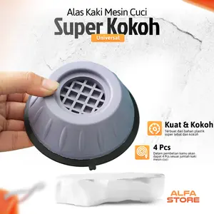 4Pcs Set Alas Pelindung Mesin Cuci Bisa Digunakan Di Meja Kursi Kulkas Mesin Cuci
