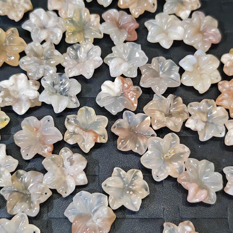  chamr hoa ly đá hoa anh đào dùng để mic vòng tay ,vòng cổ  phụ kiện 