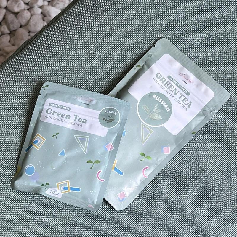 Pinkroulette Masker Organic Face Mask Travel size / mini size 20gr Coffee Coklat Greentea Lemon Mencerahkan Beruntusan Berjerawat Wajah Kunyit Turmeric Facial Melembutkan Kotoran Berminyak 8