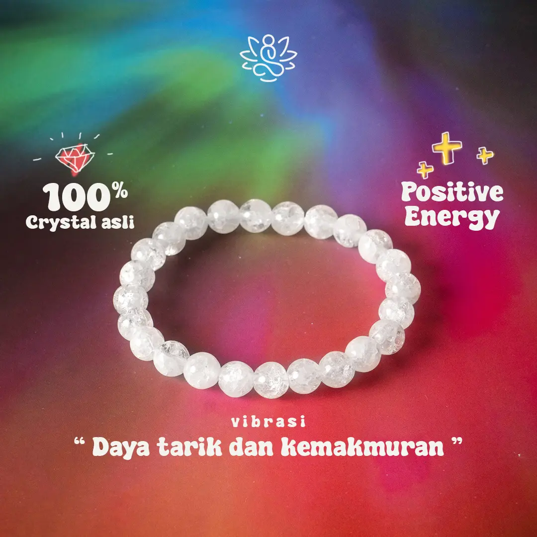 Gelang Cracekd White Penarik Kemakmuran
