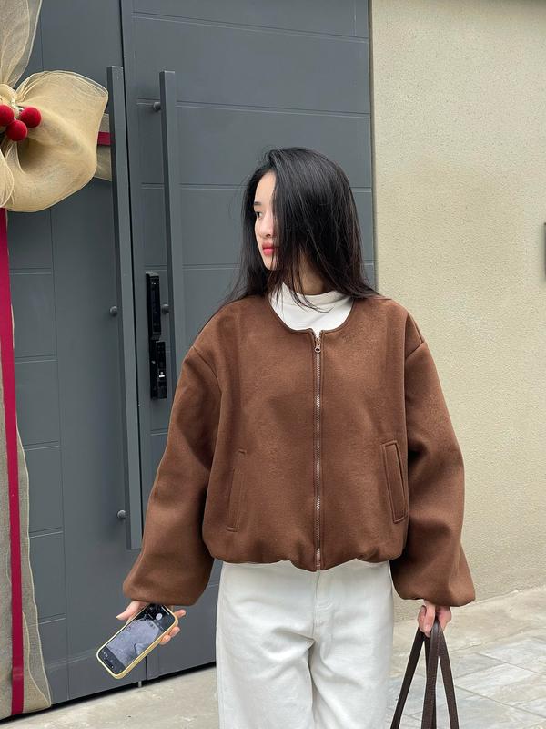 Áo khoác dạ ép 2 lớp dáng bồng, Áo khoác dạ hai lớp ấm áp - 29feb.closet - A573 | BigBuy360 - bigbuy360.vn