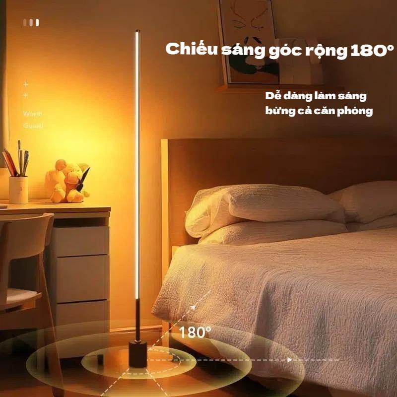 Đèn LED Góc Tường 1M/1.4M 3 Màu Ánh Sáng USB - Đèn Decor Phòng Ngủ Điều Chỉnh Độ Sáng, Góc Chiếu 180°, Điều Khiển Từ Xa
