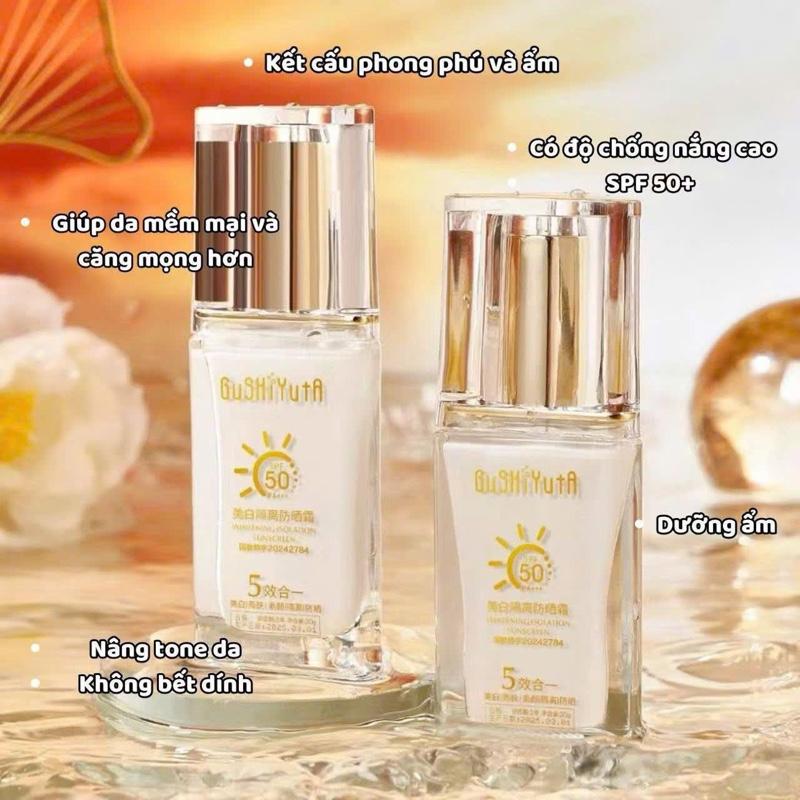  HN5 MUA 1 TẶNG 1 Kem chống nắng  cách ly SPF50  chống thấm nước  chống mồ hôi mùa hè ngoài trời 